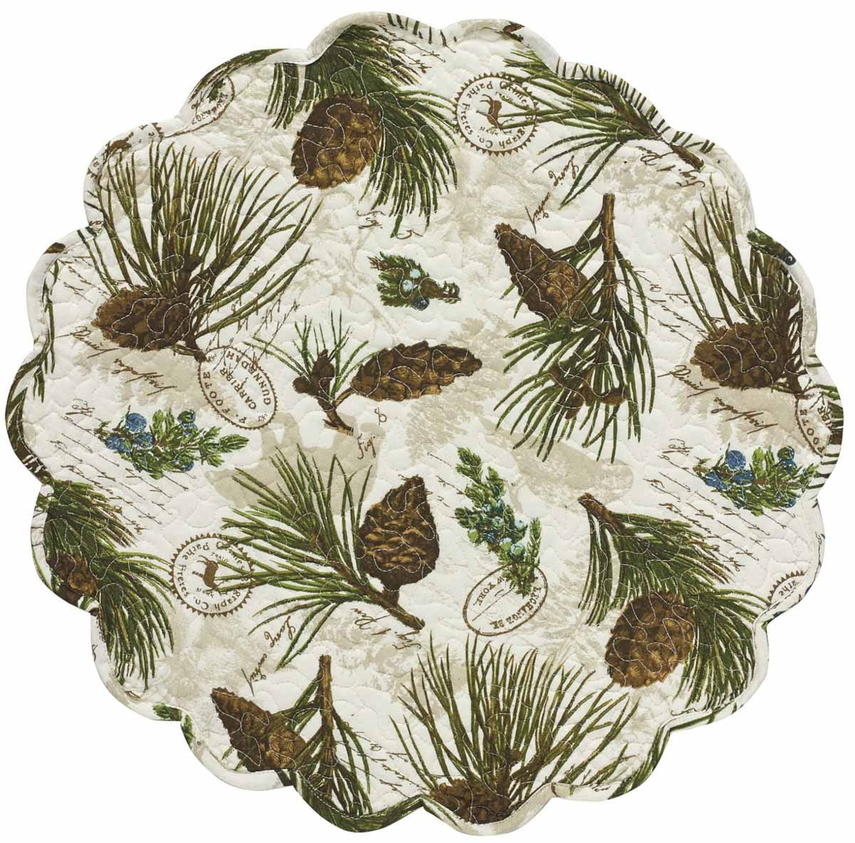 Park Designs Walk in the Woods Round Placemat - Set of 6