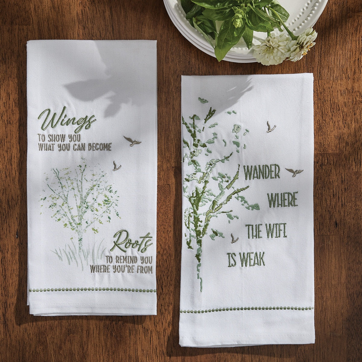 Park Designs Wander Were The Wifi Decorative Dishtowel - Set of 6