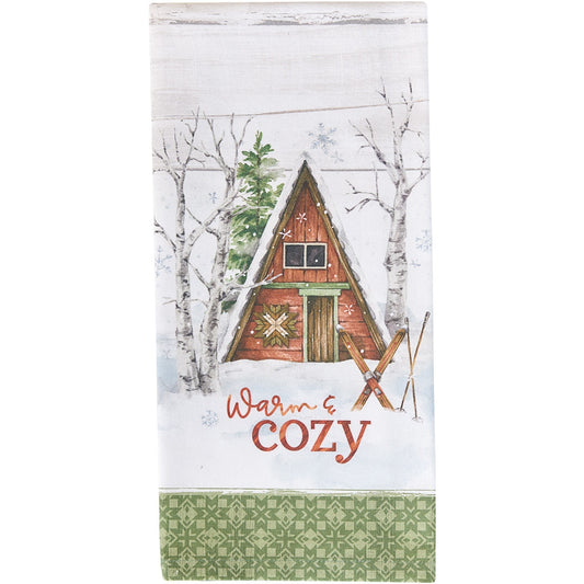 Park Designs Warm And Cozy Printed Dishtowel - Set of 6