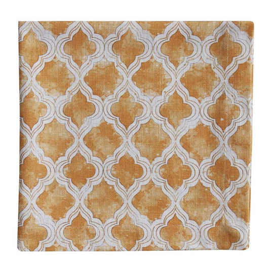 Park Designs Watercolor Geo Apricot Napkin - Set of 12