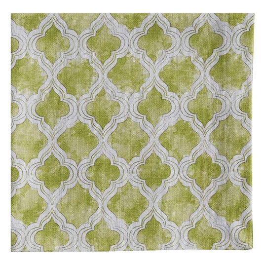 Park Designs Watercolor Geo Green Napkin - Set of 12