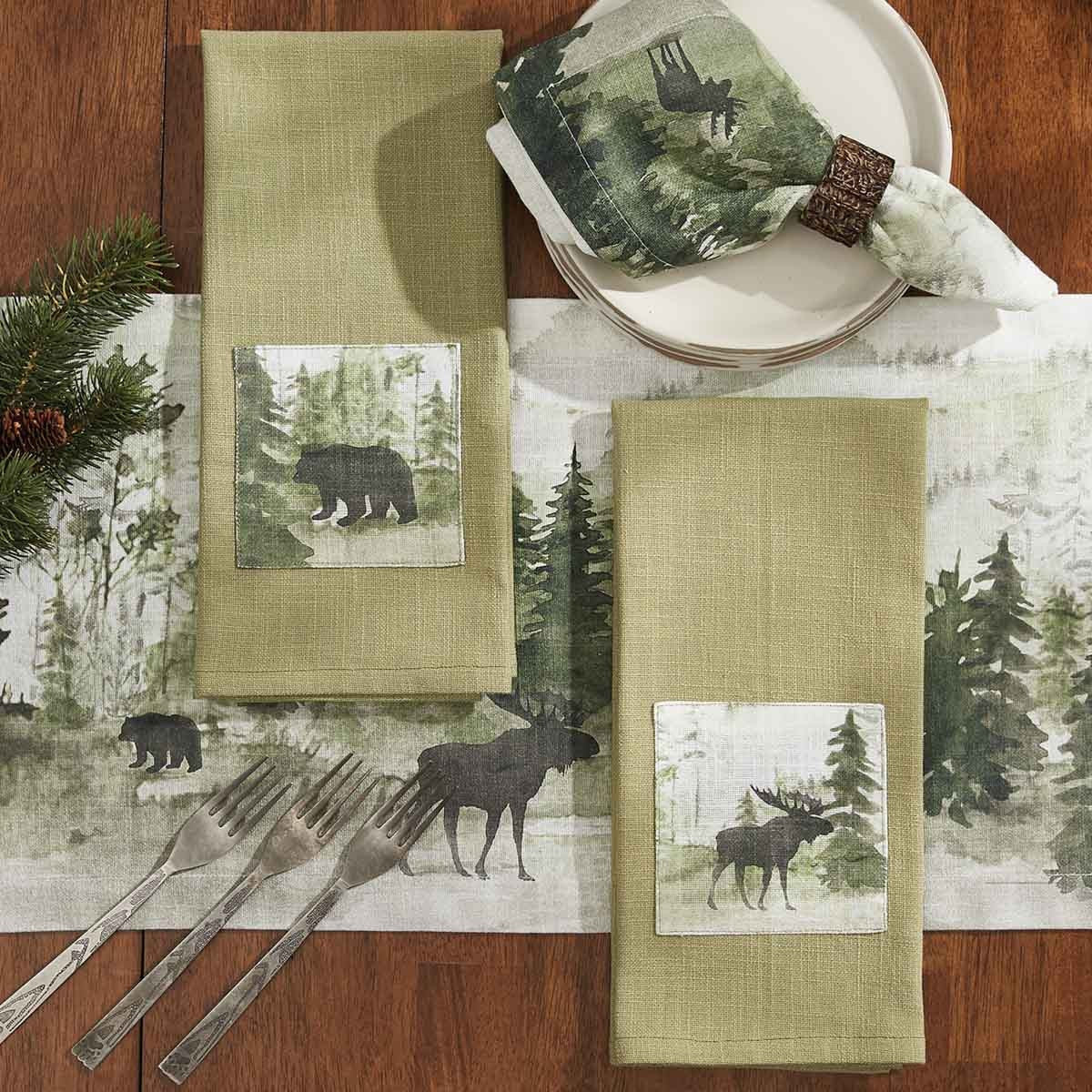 Park Designs Watercolor Moose - Set of 2