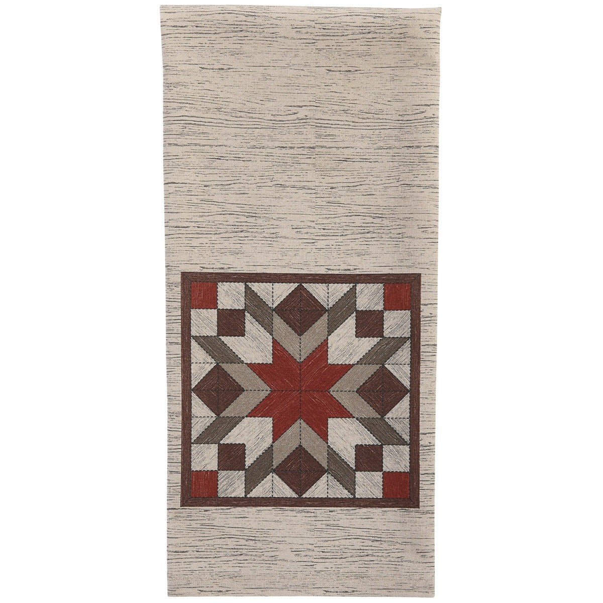 Park Designs Weathered Barnboard Print Decorative Dishtowel - Set of 6