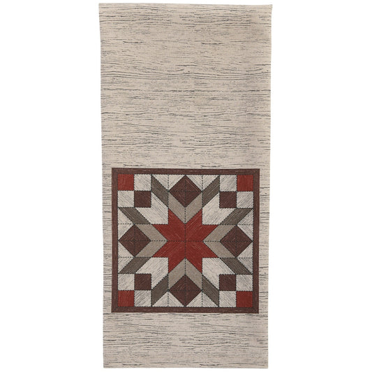 Park Designs Weathered Barnboard Print Decorative Dishtowel - Set of 6