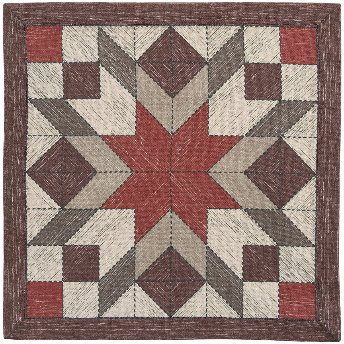 Park Designs Weathered Barnboard Print Placemat - Set of 12