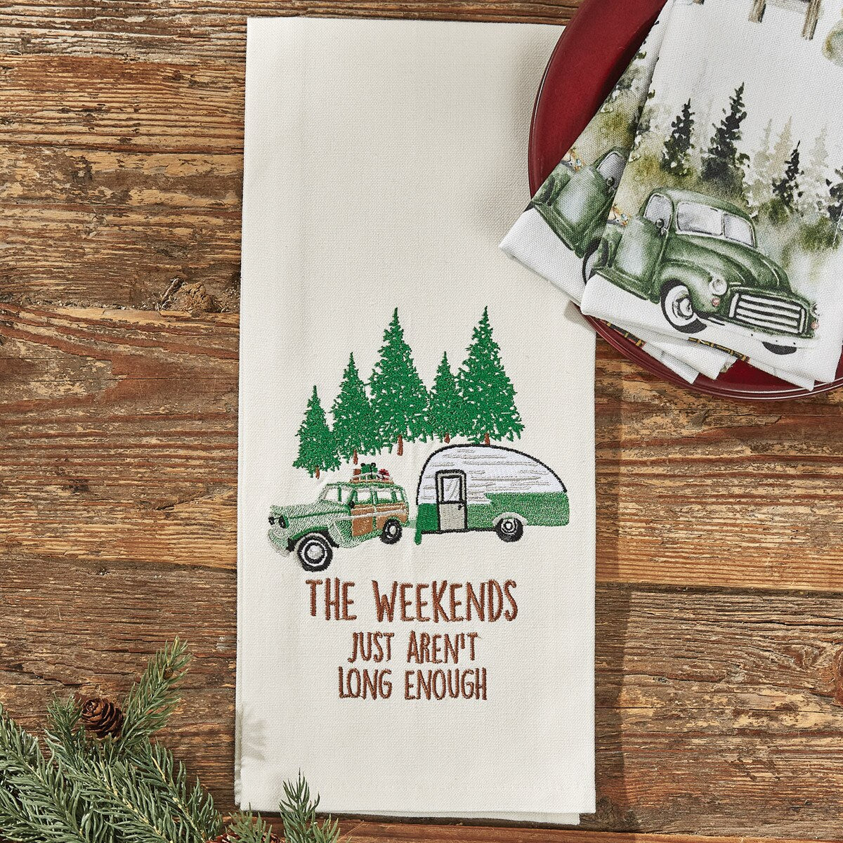 Park Designs Weekends Aren't Long Enough Dishtowel - Set of 2