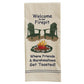 Park Designs Welcome To Our Firepit Embroidered Dishtowel - Set of 2