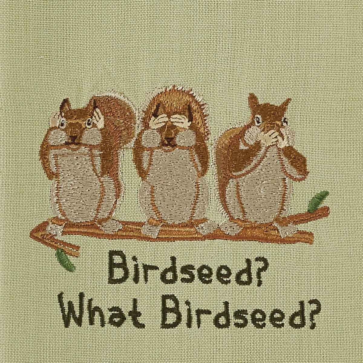 Park Designs What Birdseed Embroidered Dishtowel - Set of 2