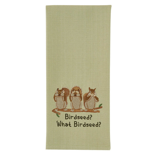 Park Designs What Birdseed Embroidered Dishtowel - Set of 2