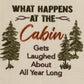 Park Designs What Happens At The Cabin Dishtowel - Set of 6