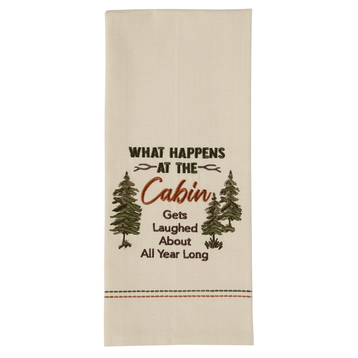 Park Designs What Happens At The Cabin Dishtowel - Set of 6