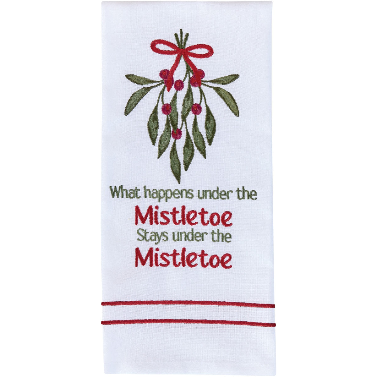 Park Designs What Happens Under The Mistletoe Dishtowel - Set of 6