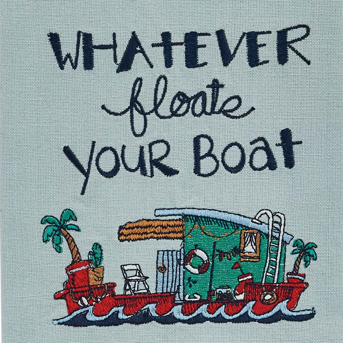 Park Designs Whatever Floats Your Boat Embroidered Dishtowel - Set of 2