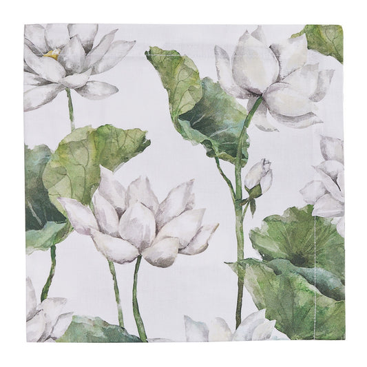 Park Designs White Lotus Napkin - Set of 12