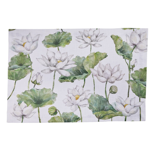 Park Designs White Lotus Placemat - Set of 12