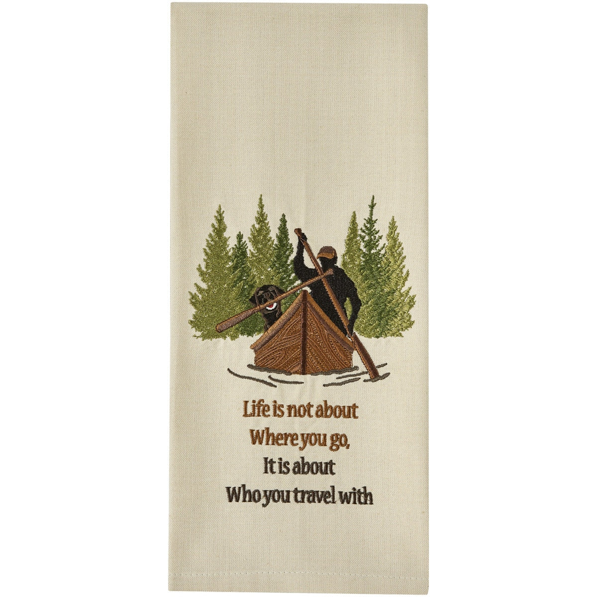 Park Designs Who You Travel With Dishtowel - Set of 6