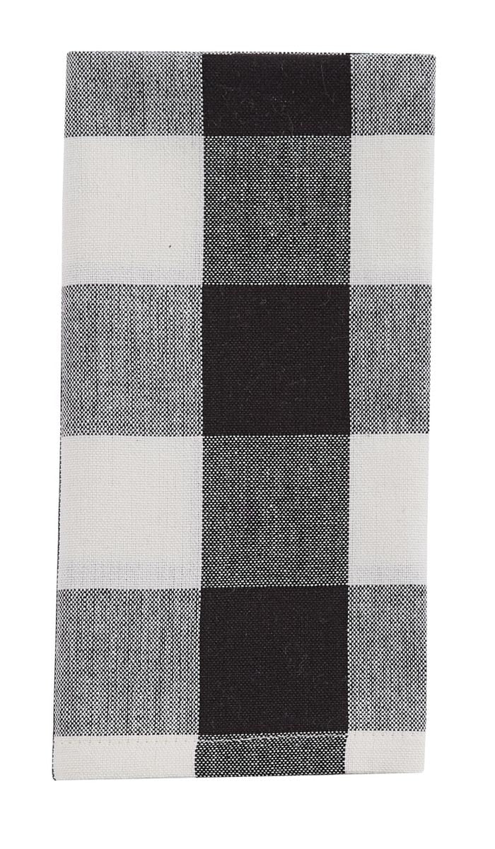 Park Designs Wicklow Check Napkin - Black & Cream - Set of 4