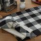 Park Designs Wicklow Check Napkin - Black & Cream - Set of 4