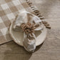 Park Designs Wicklow Check Napkin - Natural - Set of 12