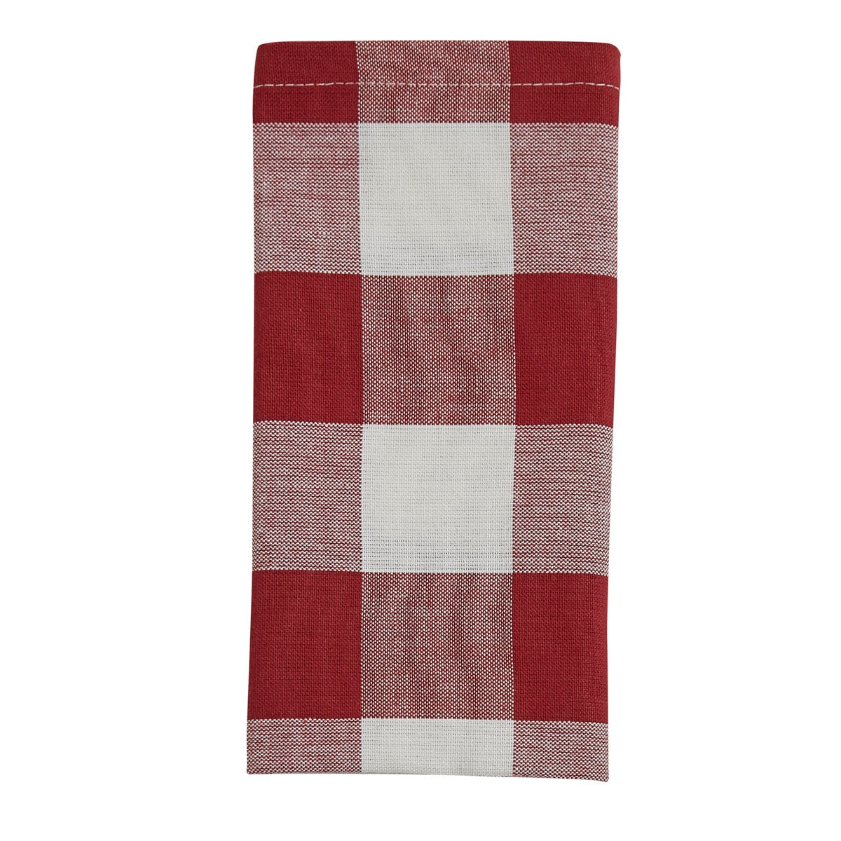 Park Designs Wicklow Check Napkin - Red&Cream - Set of 4
