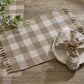 Park Designs Wicklow Check Placemat Natural - Set of 4