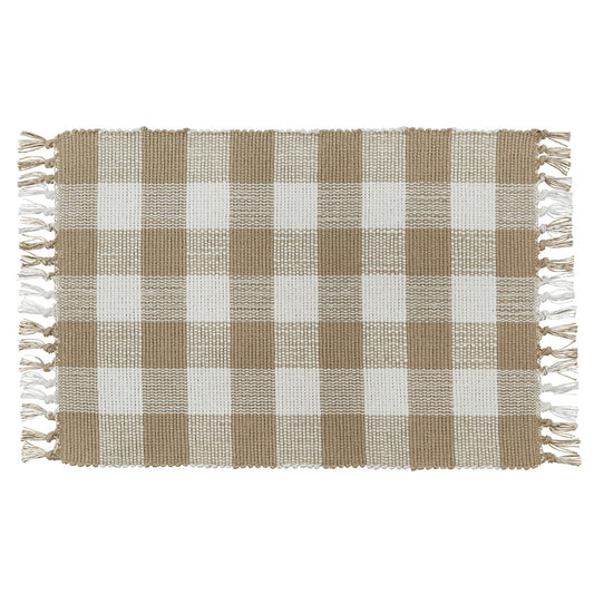 Park Designs Wicklow Check Placemat Natural - Set of 4