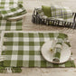 Park Designs Wicklow Check Placemat Sage - Set of 4