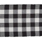Park Designs Wicklow Check Yarn Placemat Black & Cream - Set of 4
