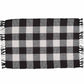 Park Designs Wicklow Check Yarn Placemat Black & Cream - Set of 4