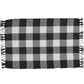 Park Designs Wicklow Check Yarn Placemat Black & Cream - Set of 4