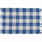 Park Designs Wicklow Check Yarn Placemat China Blue - Set of 4