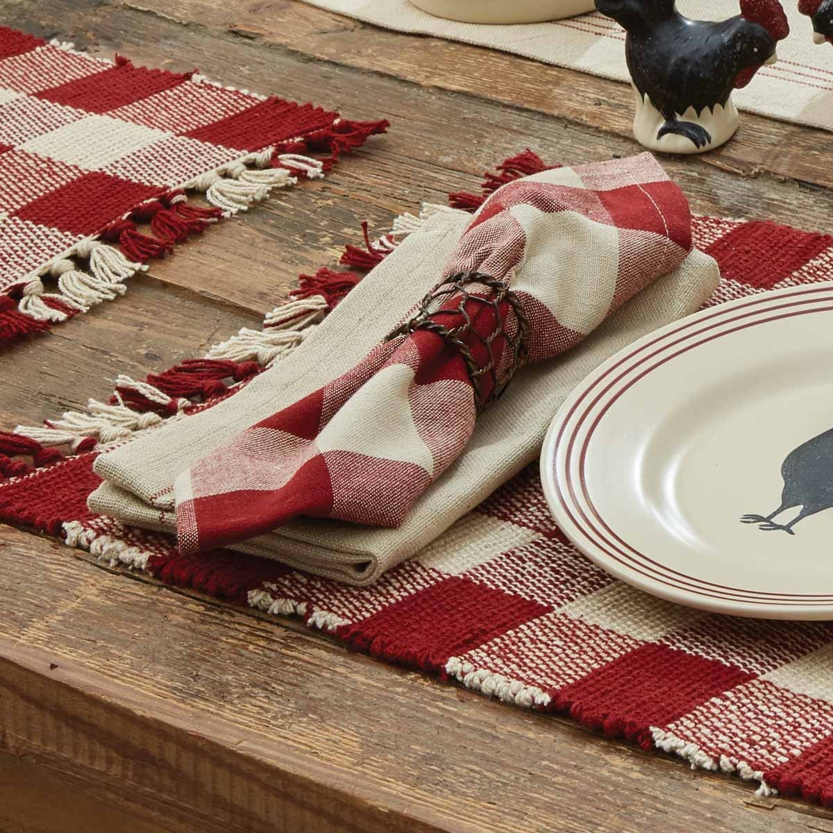 Park Designs Wicklow Napkin - Garnet - Set of 4