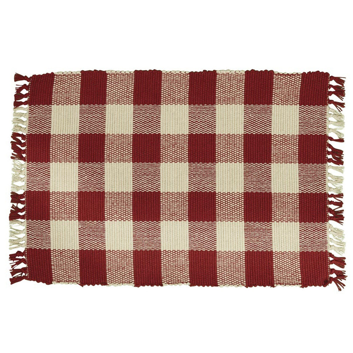 Park Designs Wicklow Yarn Placemat Garnet - Set of 4