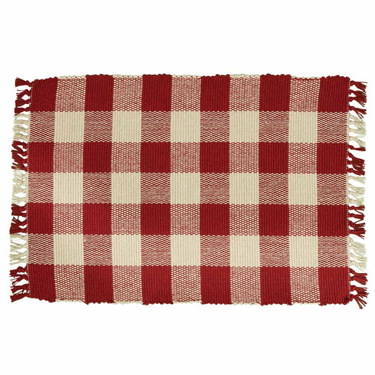 Park Designs Wicklow Yarn Placemat Garnet - Set of 4