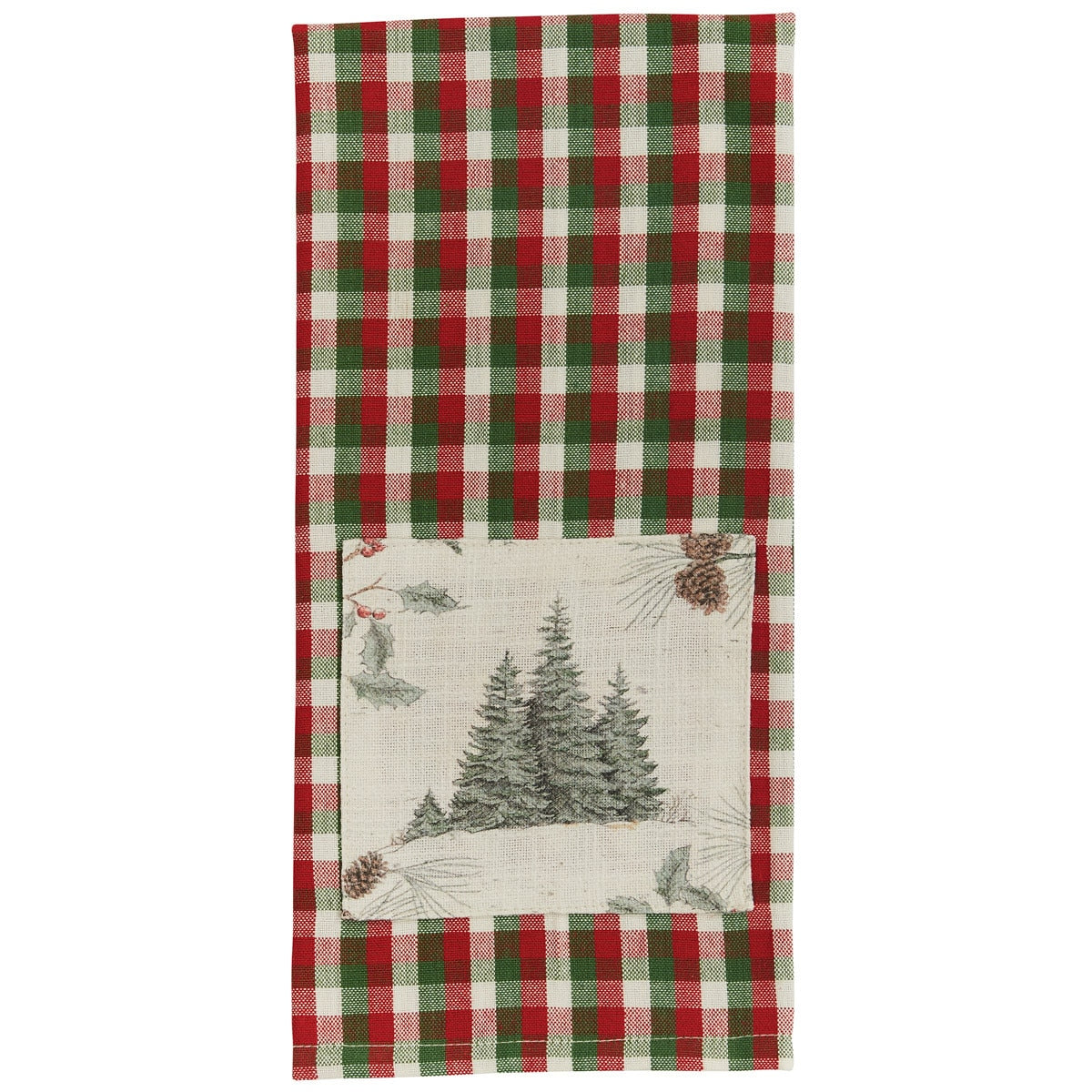 Park Designs Wild And Beautiful Holiday Tree Patch Dishtowel - Set of 2