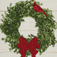 Park Designs Williamsburg Cardinal Wreath Print/Embroidered Dishtowel - Set of 2