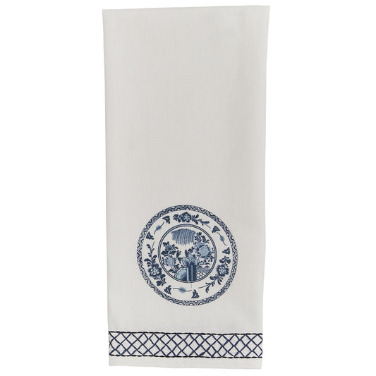 Park Designs Williamsburg Chinois Plate Dishtowel - Set of 2