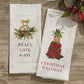 Park Designs Williamsburg Christmas Welcome Embroidered Dishtowel - Set of 2