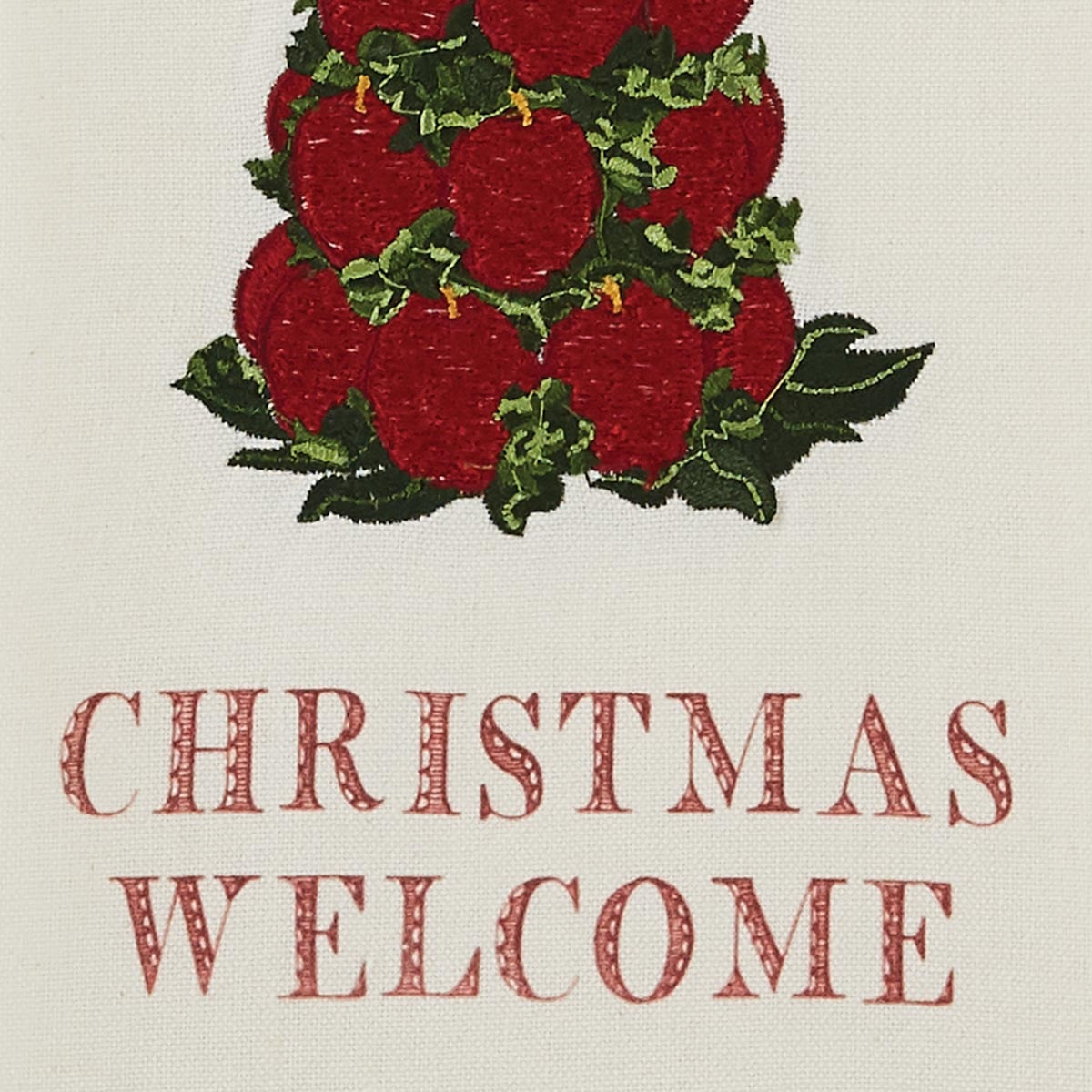 Park Designs Williamsburg Christmas Welcome Embroidered Dishtowel - Set of 2