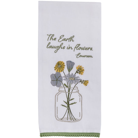 Park Designs Williamsburg Earth Laughs In Flowers Dishtowel - Set of 6