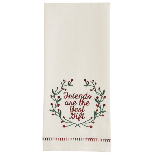 Park Designs Williamsburg Friends Are Best Emb Dishtowel - Set of 2