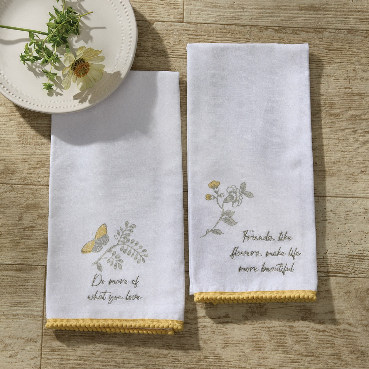 Park Designs Williamsburg Friends Like Flowers Dishtowel - Set of 6