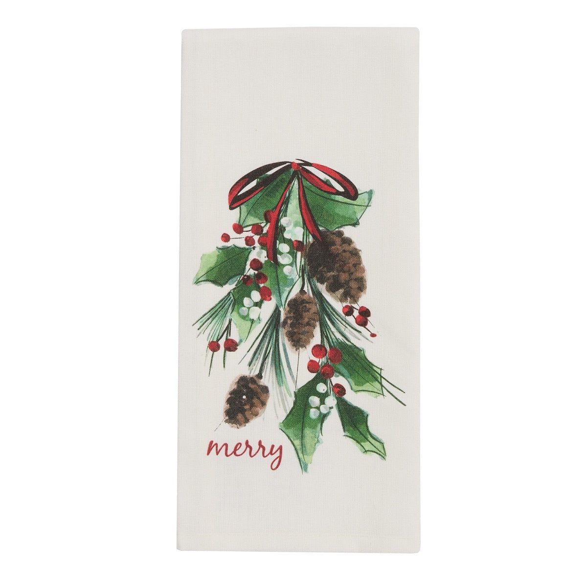 Park Designs Williamsburg Merry Swag Dishtowel - Set of 6