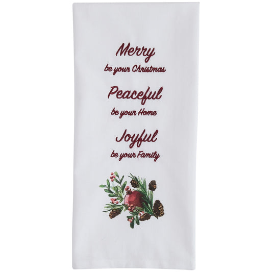 Park Designs Williamsburg Pomegranate And Berries Dishtowel - Set of 6