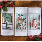 Park Designs Williamsburg Seasons Greetings Bird Dishtowel - Set of 6