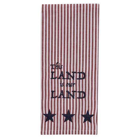 Park Designs Williamsburg This Land Dishtowel - Set of 6