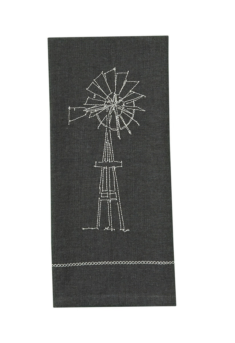 Park Designs Windmill Embroidered Dishtowel - Set of 2