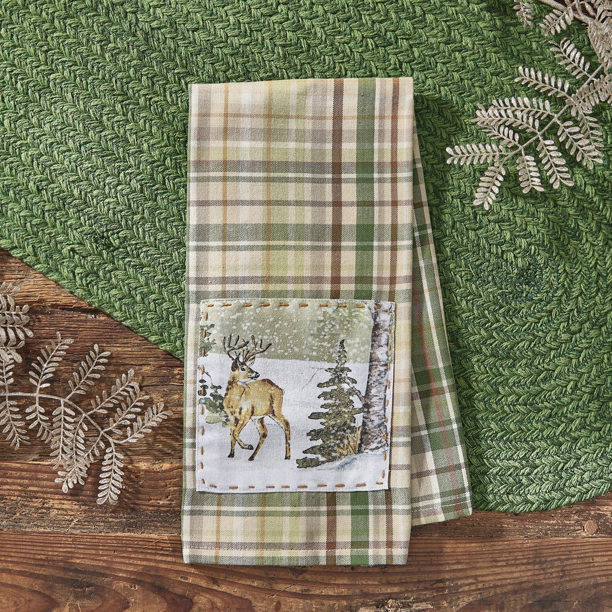 Park Designs Winter Morning Plaid Decorative Dishtowel - Set of 6