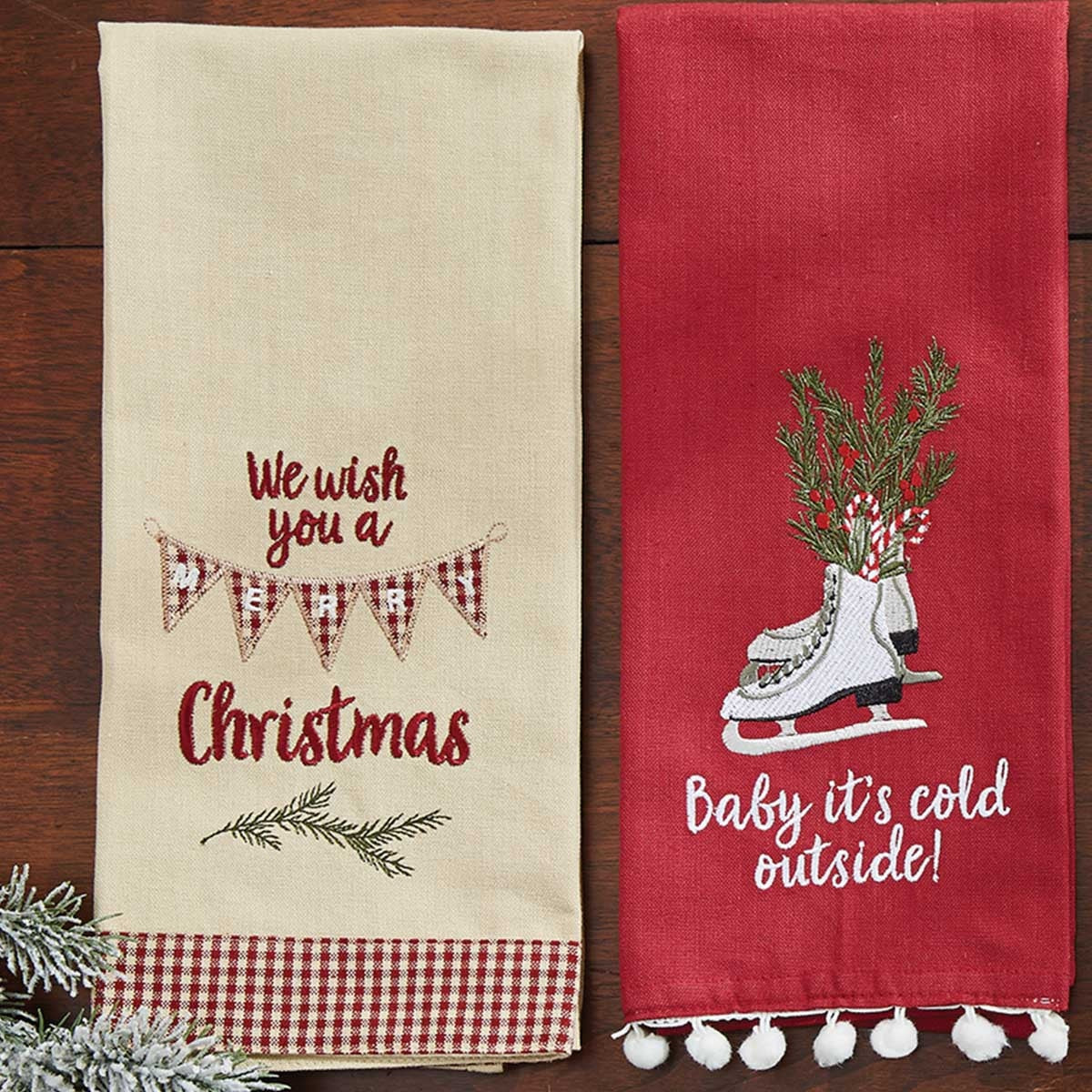 Park Designs Wish You A Merry Dishtowel - Set of 2