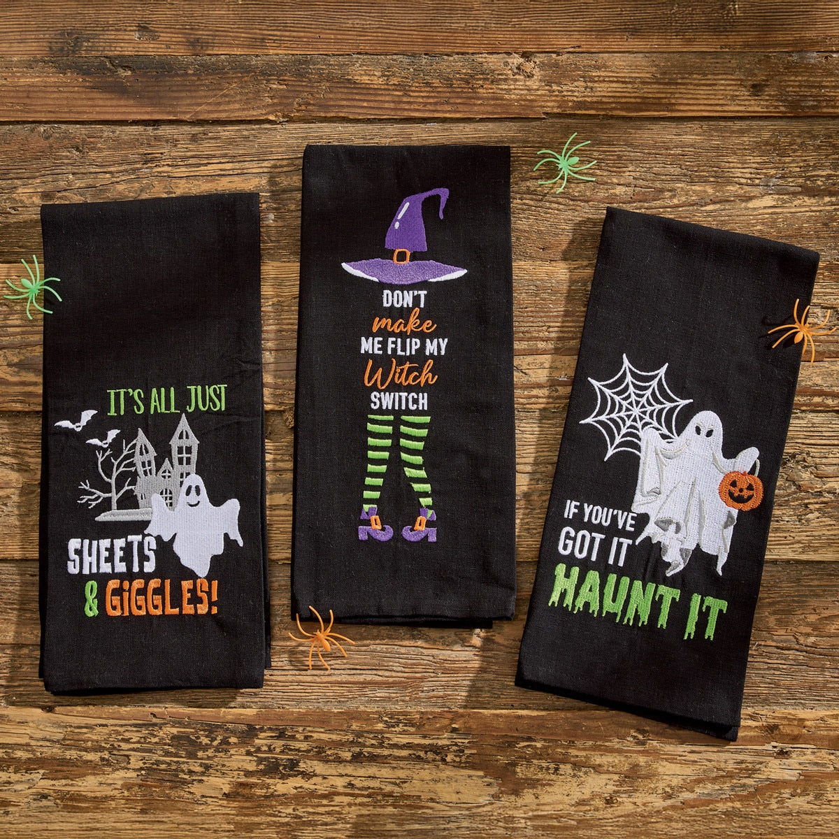 Park Designs Witch Switch Decorative Dishtowel - Set of 6